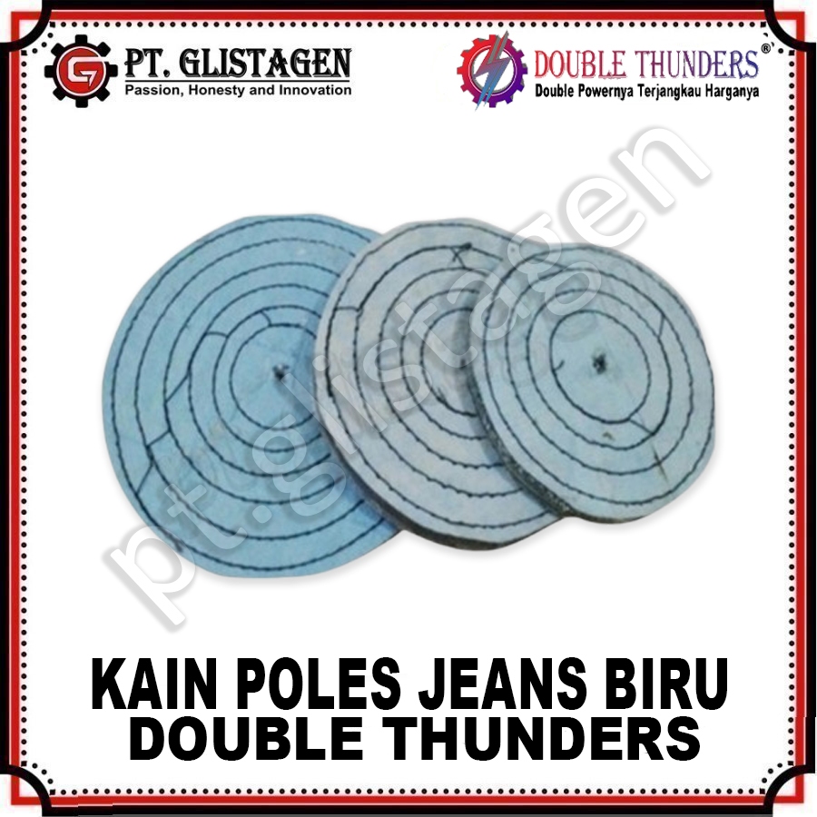 Kain Poles Jeans 8 inch ( Tebal )