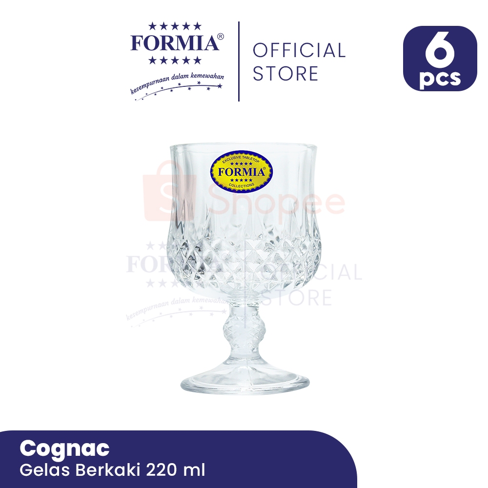 Formia Gelas Berkaki Wine Carnival Cognac 220 ml / 6 pcs