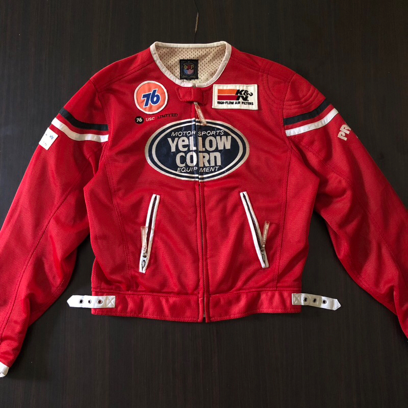 yellow corn jaket motor