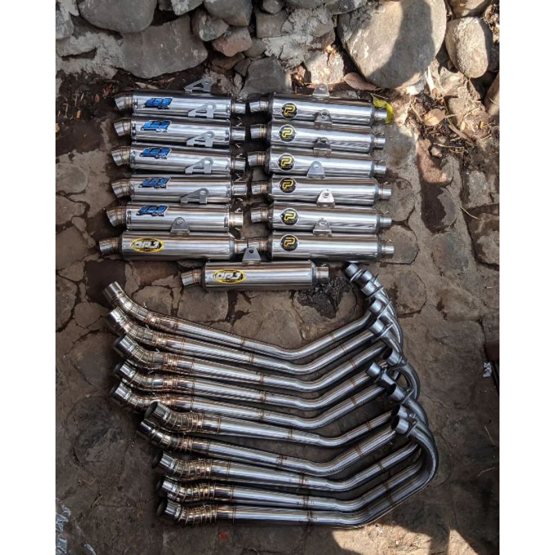 (COD) Knalpot pekajaman dos dpj bas ulem bas gahar pnp cb gl mp tiger vixion scorpio