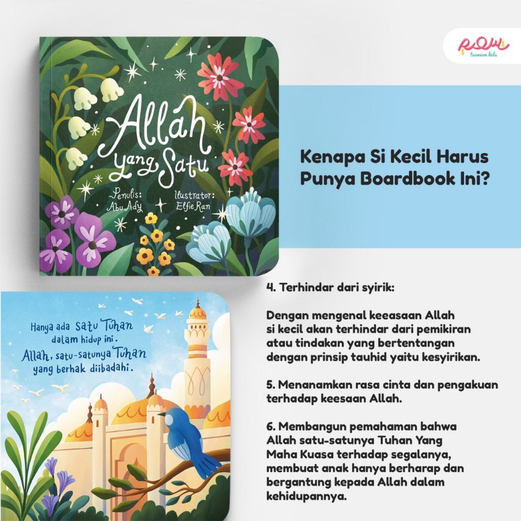 BOARDBOOK ALLAH YANG SATU | BOARDBOOK BUKU CERITA | BUKU CERITA ANAK
