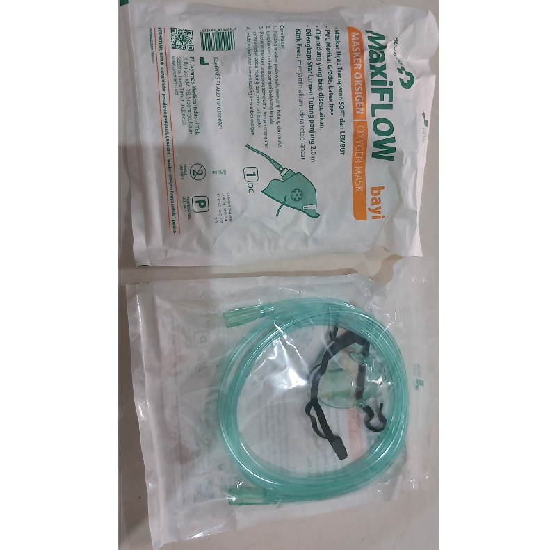 Onemed Maxiflow Bayi Besmed / Selang Sungkup Bayi Besmed/ Masker Oksigen Bayi Besmed