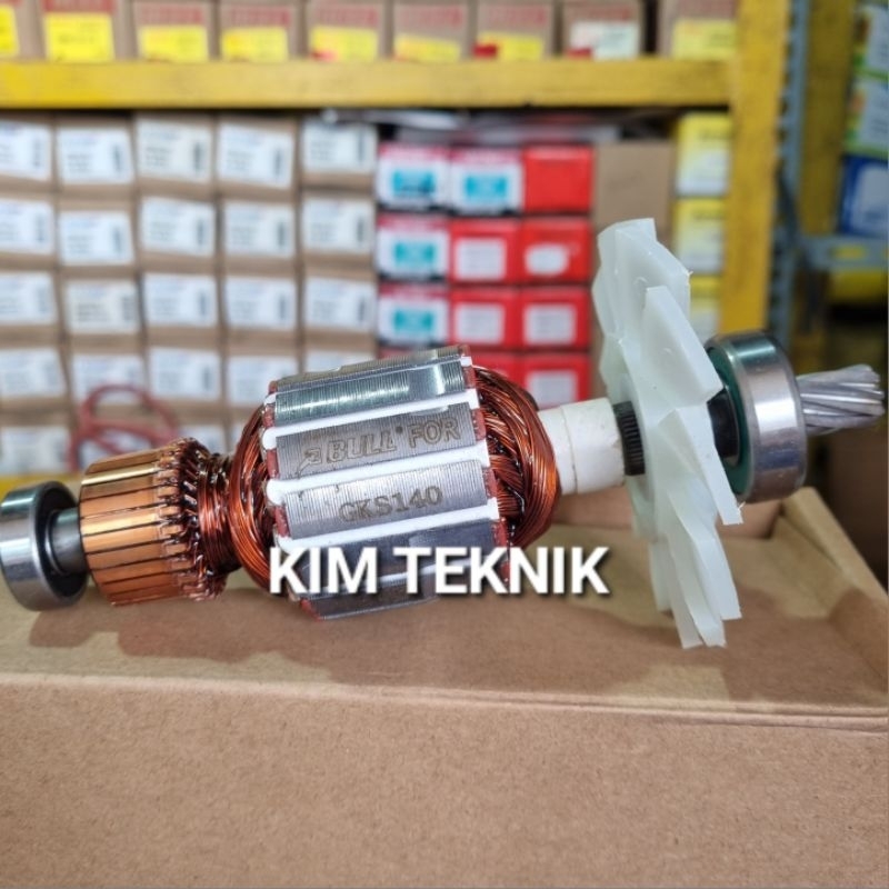 ARMATURE ANGKER BOSCH GKS140 ROTOR MESIN MARBLE CUTTER BOSCH GKS 140 BULL