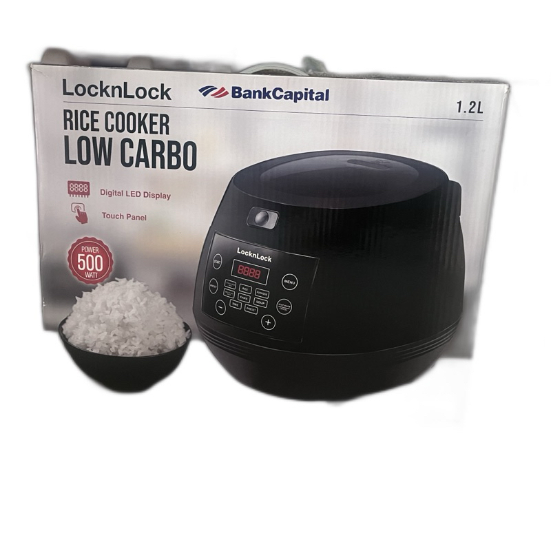 Rice Cooker low carbo  Lock and lock EJR826BLk 1,2 ltr 500 watt