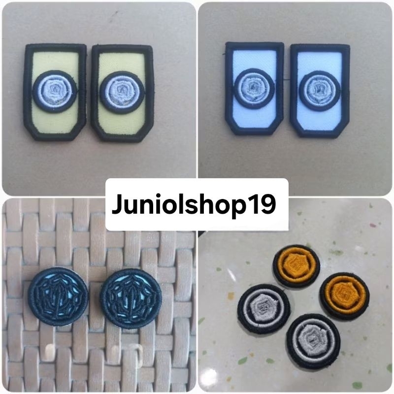 Monogram Satpam Bordir Timbul ( SEPASANG )