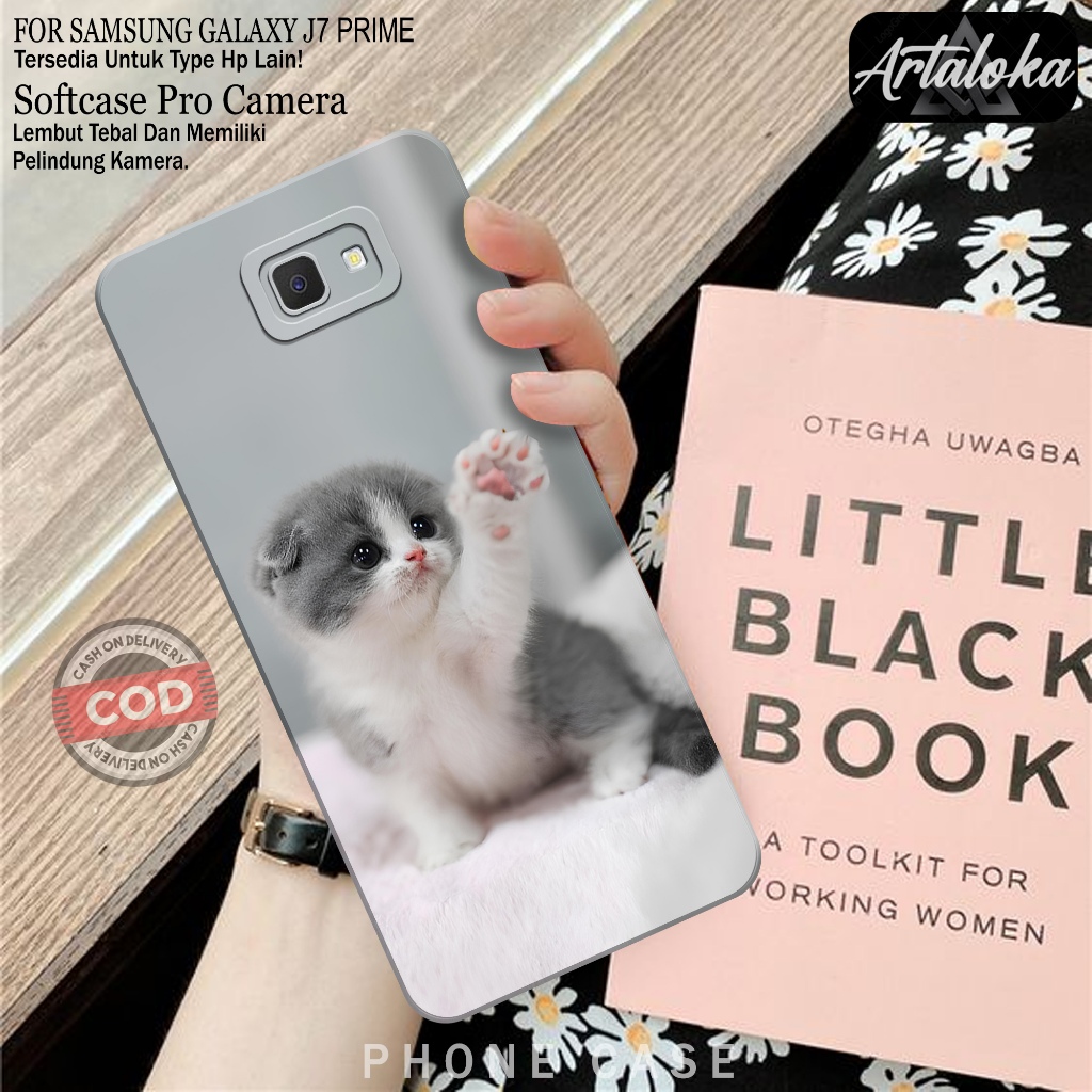 Case Hp Samsung Galaxy J7 Prime Fashion Case Kucing Case Samsung Galaxy J7 Prime Silikon TPU Pro Cam