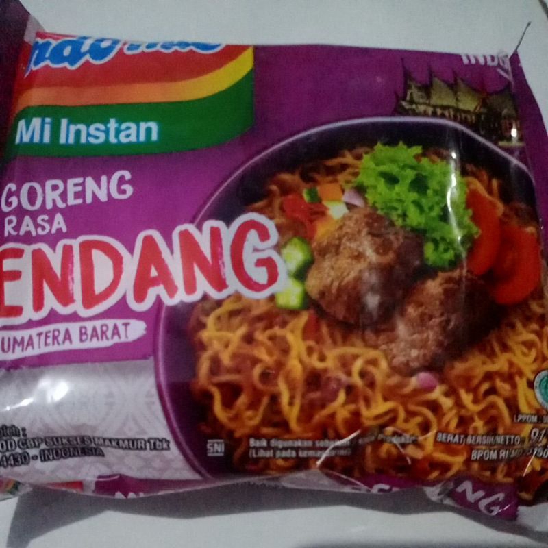 

Indomie mie instan rasa rendang