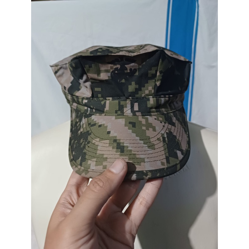 Okinawa Utility Working Cap Topi Army Loreng Digital Tiger Stripes Marines Korea (2)