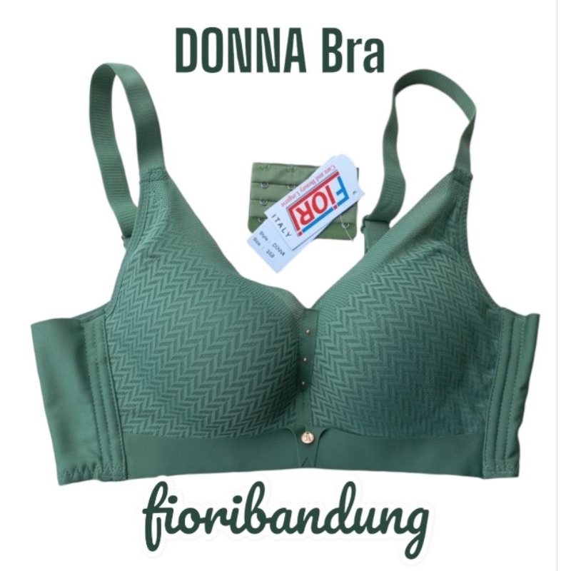 PROMO - FIORI Bra DONNA Green | Bra Push Up Tanpa Kawat Kait 4