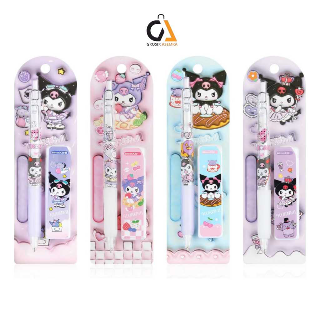 

GROSIR Pensil Mekanik 0.5 Sanrio/ Mechanical Pencil Cartoon Cute set Refill