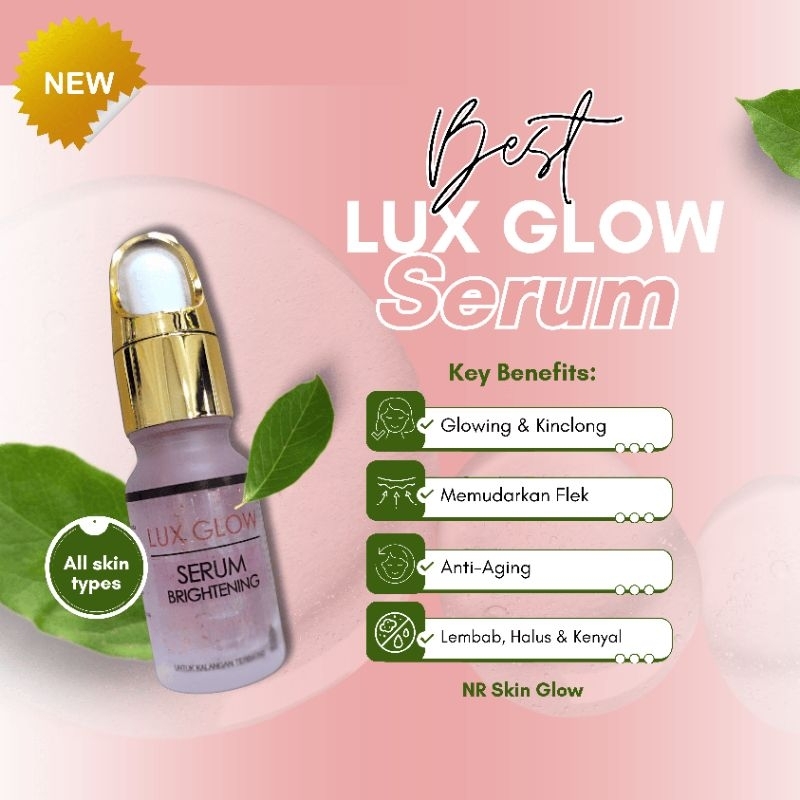 SERUM LUX GLOW WHITENING||SERUM PENCERAH ANTI AGING||SERUM COLLAGEN FLEK