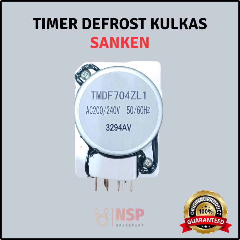 TIMER DEFROST KULKAS SANKEN ORIGINAL 2 PINTU TMDF704ZL1