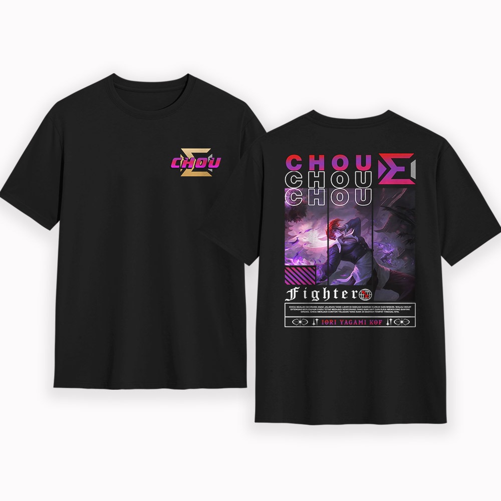 KAOS SKIN KOF CHOU FIGHTER IORI YAGAMI BAJU MOBILE LEGENDS DISTRO BAJU DEWASA