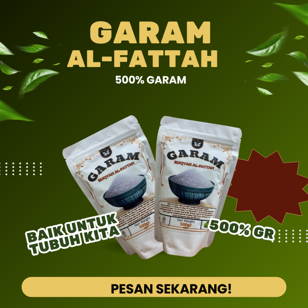 

GARAM RUQYAH AL FATTAH Solusi Meruqyah/Menetralisir Energi Negati