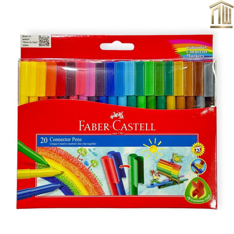 

Connector Pen / Konektor Spidol Faber-Castell 20 Warna