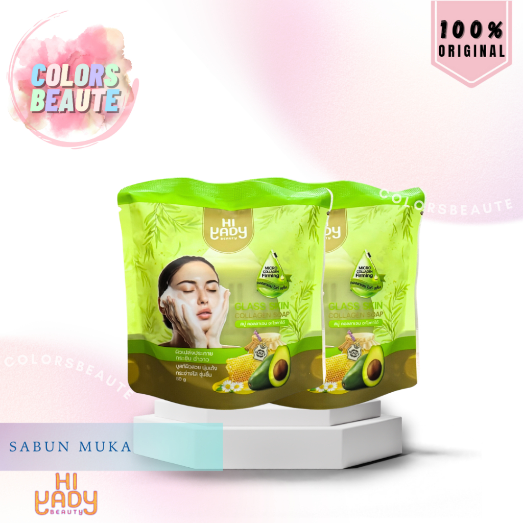 Hi Yady Glass Skin Collagen Soap / Sabun Pencerah