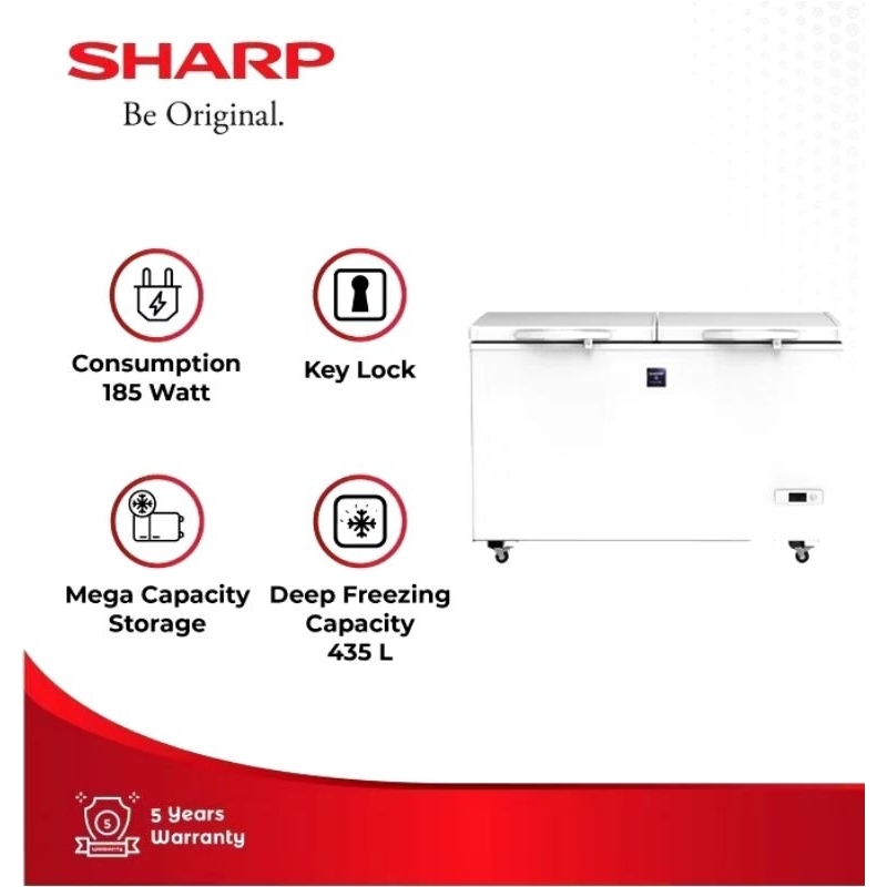 SHARP FRV 450 CHEST FREEZER BOX 450 LITER
