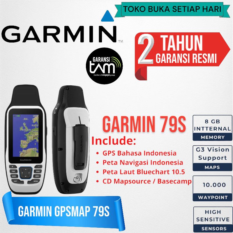 Garmin 79s GPS 79s GPS Handheld Kapal Laut Marine Garansi Resmi