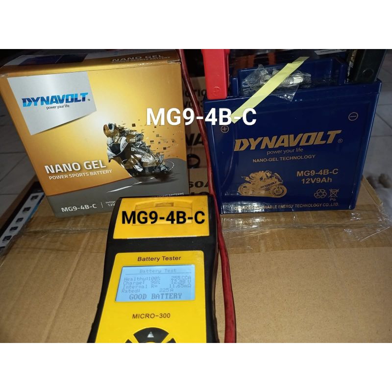 Aki Motor Dynavolt MG9-4B/GM7Z-4A/LT9 12V9AH CCA 225