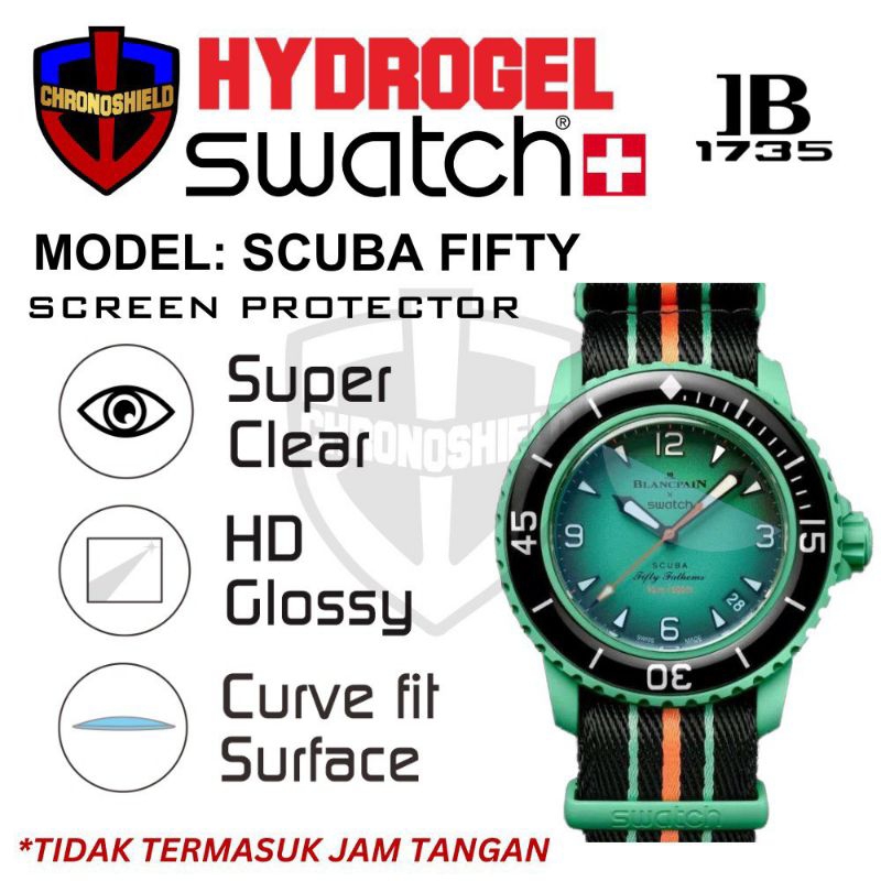 Anti Gores Jam Tangan SWATCH x BLANCPAIN Scuba Fifty Fathoms Hydrogel