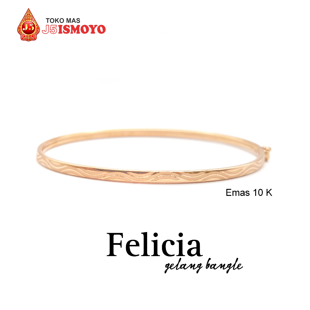 Gelang Emas Mas Asli Model Bangle Felicia J5 Ismoyo