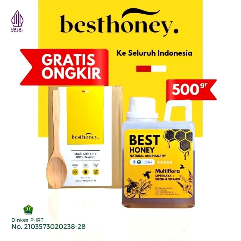 

Madu MURNI Best honey 500gr Madu Pasteurisasi