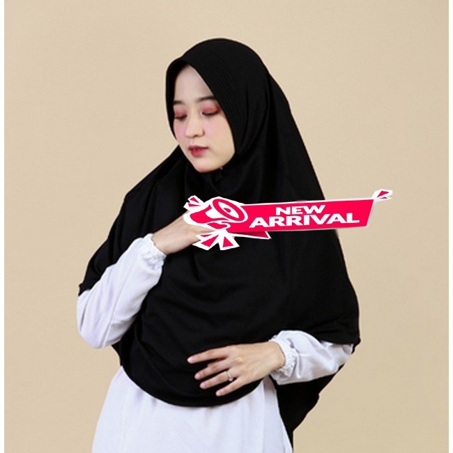 JILBAB BERGO INSTAN MODEL HIJAB SYAR'I JUMBO PAKAIAN MUSLIM DEWASA WARNA POLOS TERKINI
