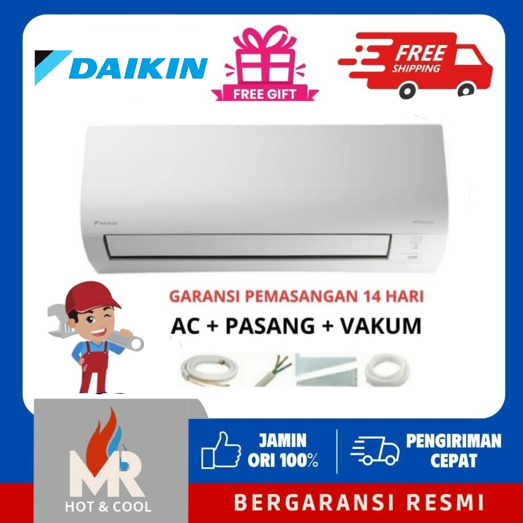 AC Daikin AC 2PK FTKQ50UVM4 Flash Inverter + PASANG / 2 PK FTKQ 50UVM4