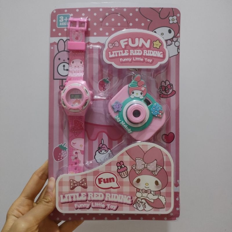 Jam Tangan Anak Bonus Pop It Karakter Kuromi My Melody Lotso Unicorn Jam Tangan Anak Free Mainan Pop