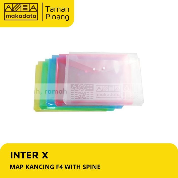 

MAP KANCING / DOCUMENT BAG INTER-X F4 WITH SPINE (12 PCS)