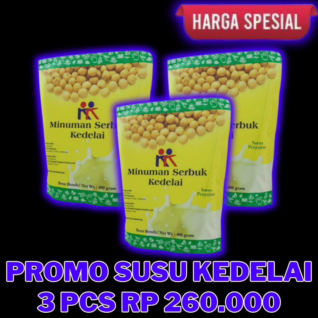 

Promo Terbatas KK Minuman Serbuk Kedelai Soyabean Dijamin 100% Keasliannya KK Indonesia