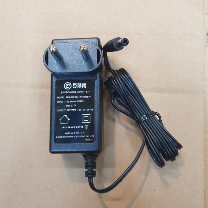 ADAPTOR HIOTO 1.5A 12V ADAPTOR DVR HIKVISION / DAHUA / HILOOK ADAPTOR HIOTO ORIGINAL 1.5A 12V