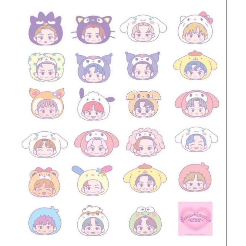 

stikeranimekpopukuranA5waterproofbolehcustomgambar