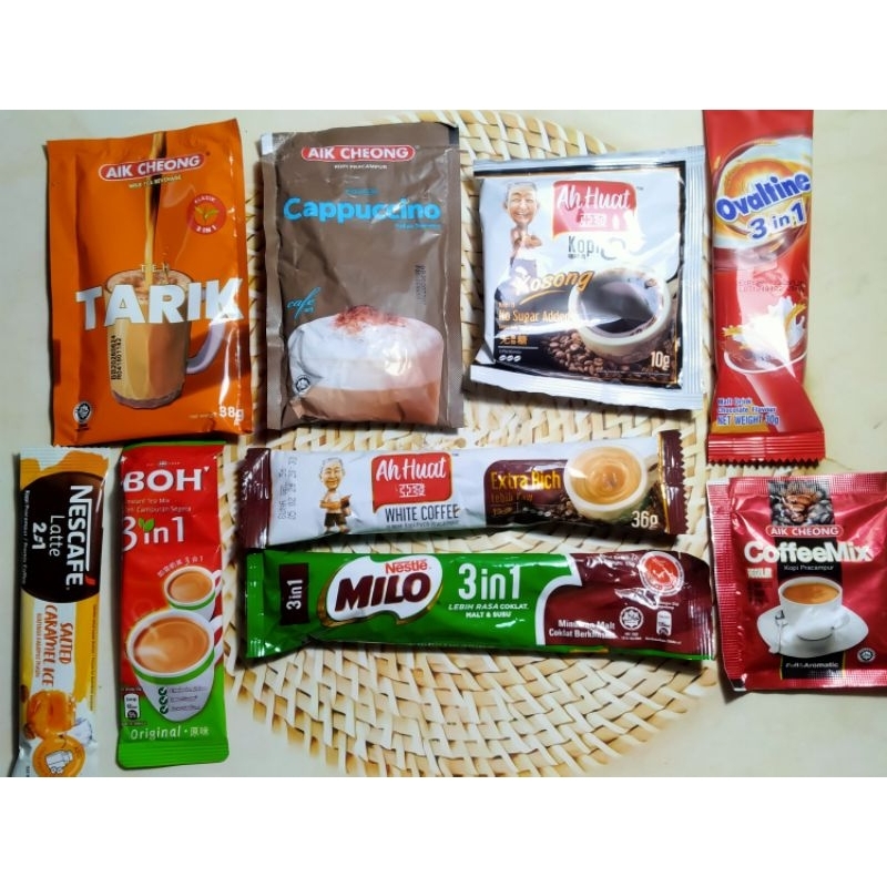 

Serba-Serbi Sachet/Teh Tarik Aik Cheong/Kopi O/Ovaltine