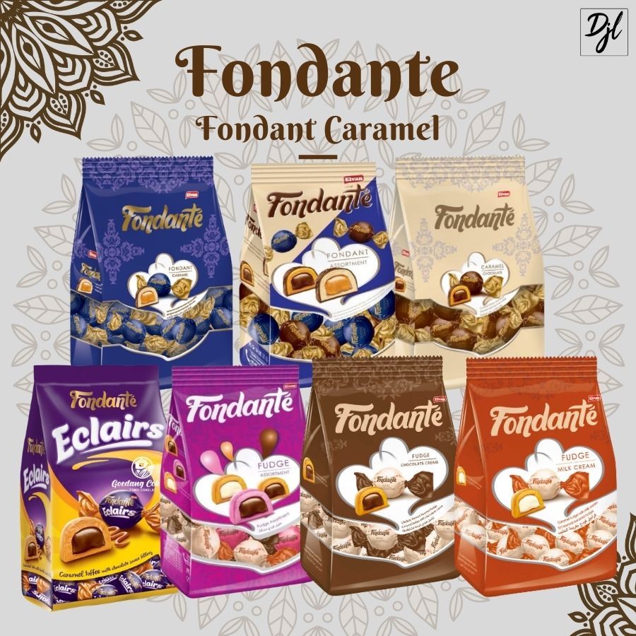 

Elvan Fondante Chocolate Candy Permen Cokelat 400g 1 Pouch