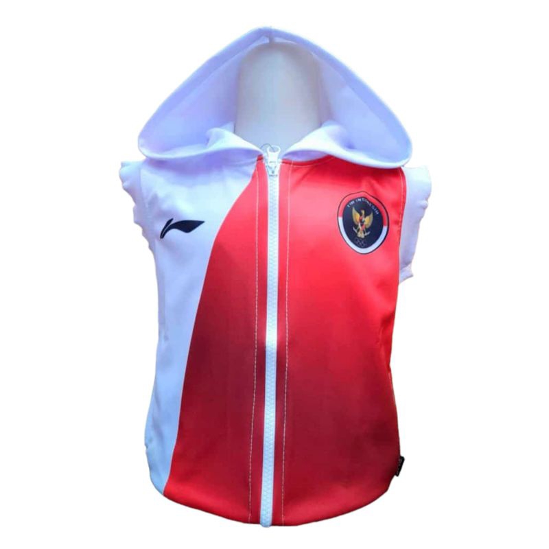 Model Baru/Rompi Anak Laki Laki Timnas Olimpiade Paris Bahan Fleece/Kids Rompi/Rompi Anak/Rompi Anak