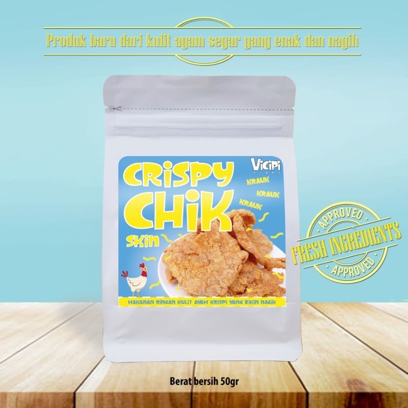 

Crispy Chik Skin - krispi chicken skin - kulit ayam krispi - kerupuk kulit ayam - 50gr