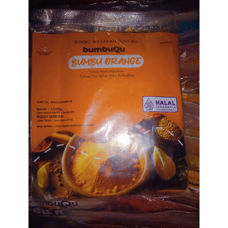 

bumbu masak instan "bumbuQu" BUMBU ORANGE gulai, kari, lodeh dan rendang