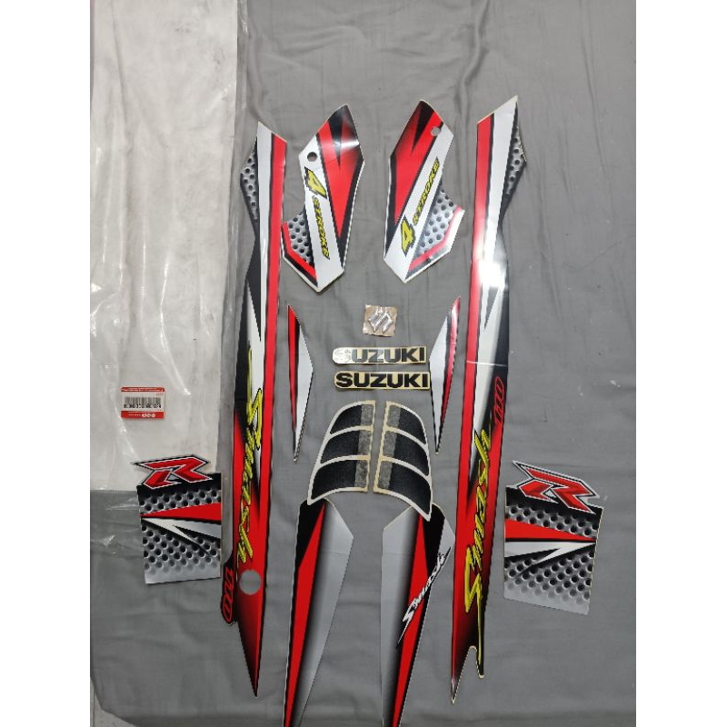 striping set smash 2004 merah hitam original SGP