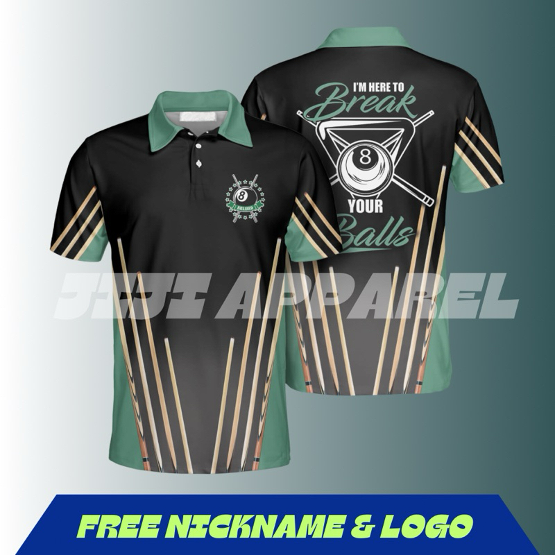 JERSEY BILLIARD EIGHTBALL TERBARU BAJU JERSEY SNOOKER JERSEY CUSTOM FULL PRINT FREE NAMESET & LOGO