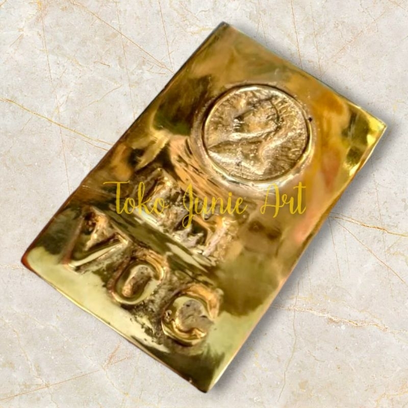 Replika Emas Voc Emas Batangan Emas Lm Mirip Asli Bahan Kuningan Asli / harta karun