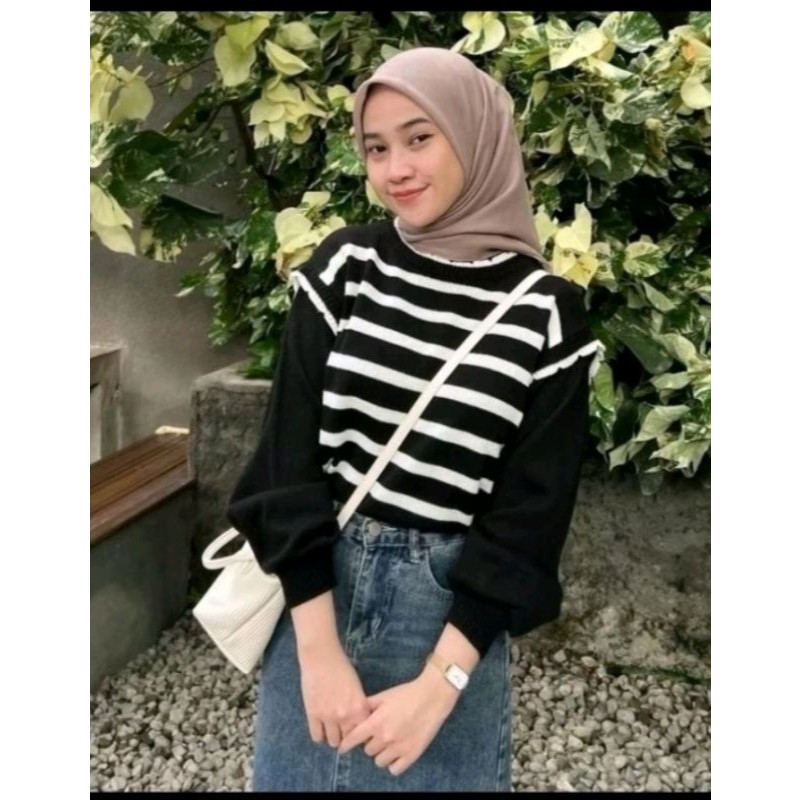 Sweater rajut oblong korean style felisia best seller