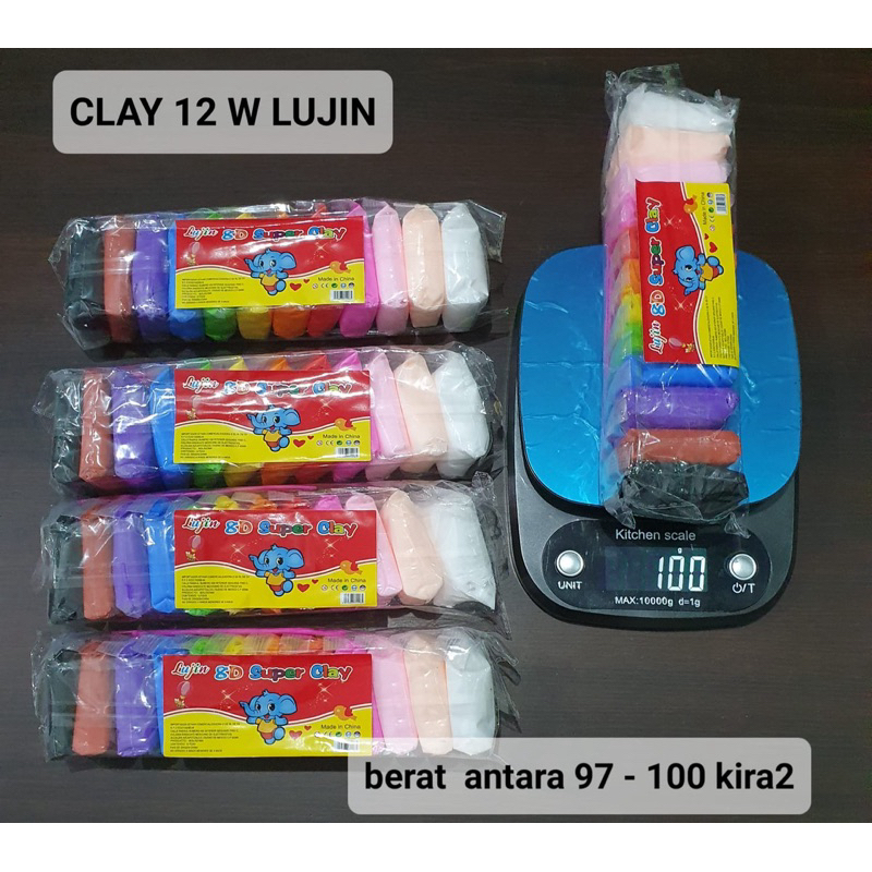

Clay 12 Warna 100 GRAM