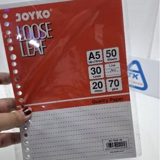 

JOYKO LOOSE LEAF A5-7020 50 LEMBAR / ISI BINDER