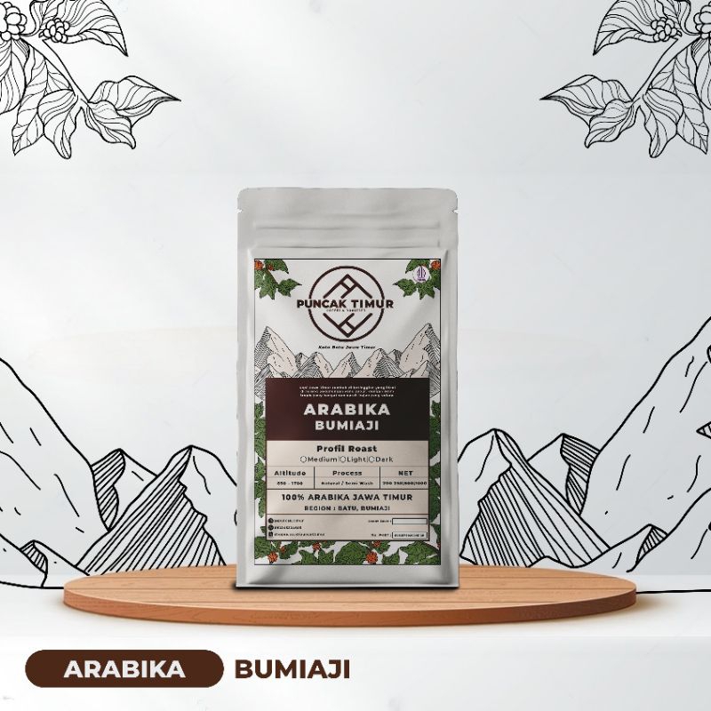 

Kopi Arabika Bumiaji 250g - PUNCAK TIMUR | 100% Biji Kopi Murni Premium