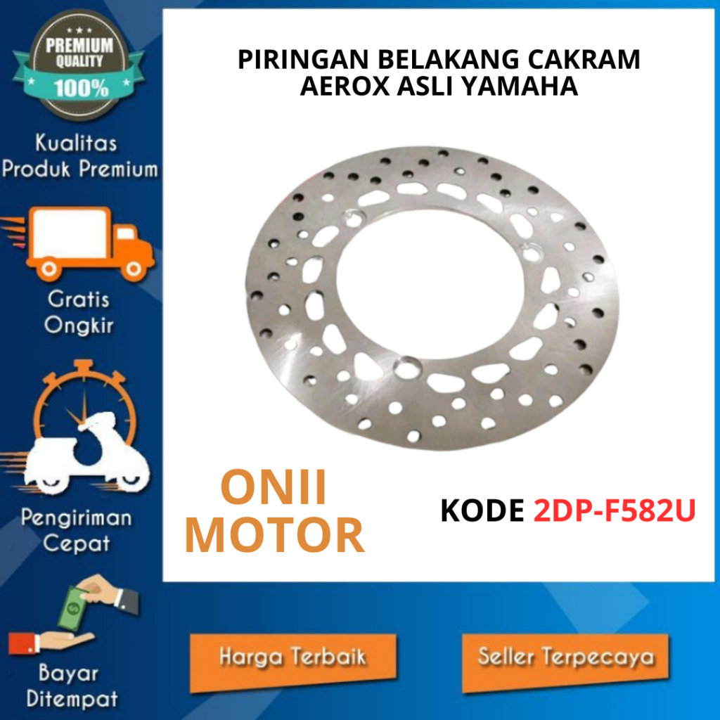 PIRINGAN BELAKANG CAKRAM AEROX ASLI YAMAHA