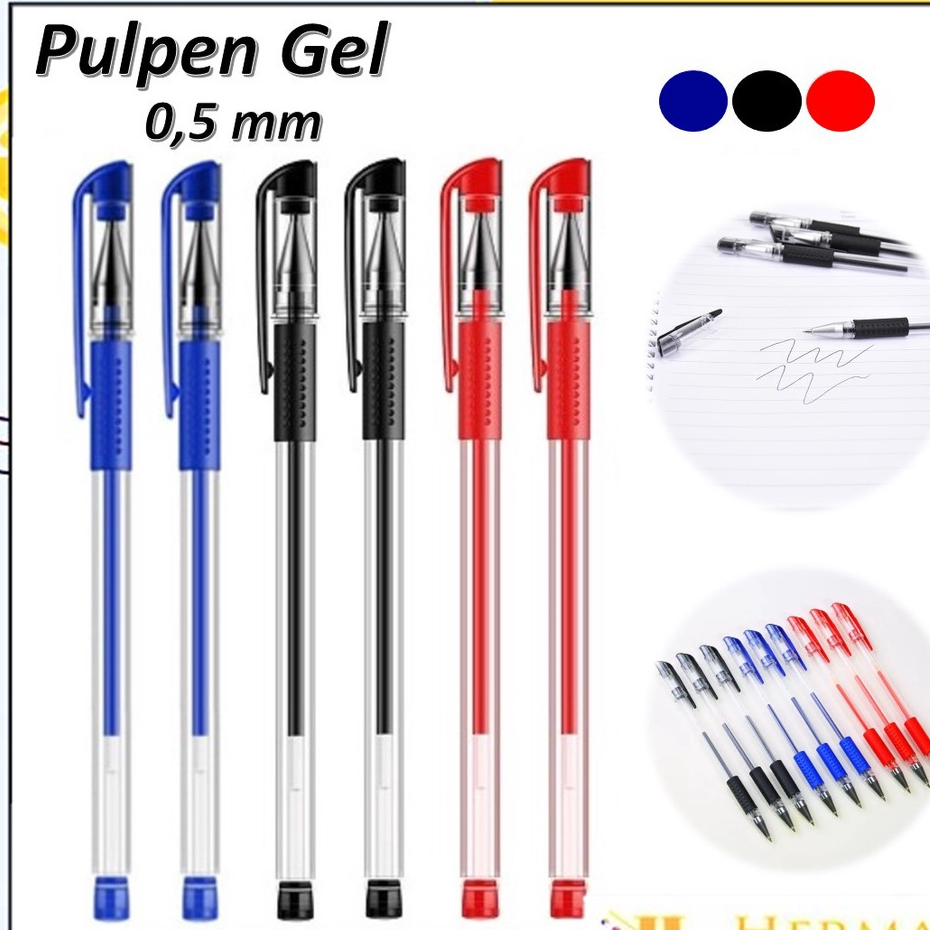 

5 pcs Pena Gel Standard 0.55mm 1Pcs Pulpen tinta cair Alat Tulis Sekolah Kantor Pen Warna Warni Pena Ujung Lancip ATK