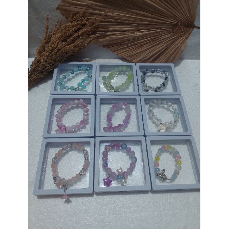 gelang manik kristal kaca