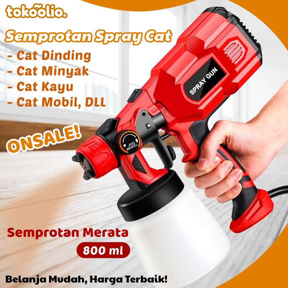 Alat Semprot Cat Elektrik Otomatis Semprotan Spray Gun Cat Dinding Minyak Kayu Mobil