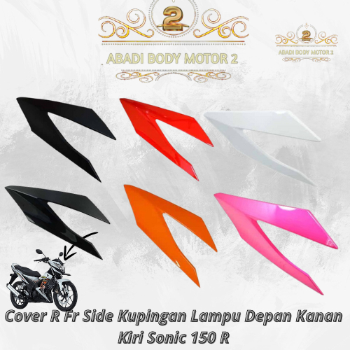 Cover Kupingan Lampu Cover Cowl R Fr Cover Sayap Lampu Depan Sonic 150 Led New Sonic